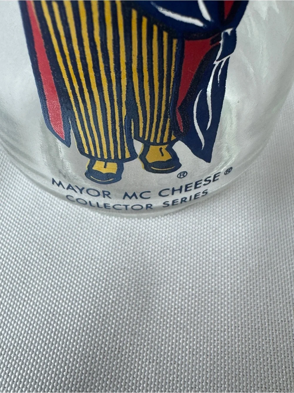 McDonalds Mayor McCheese Drinking Glass Vintage 1970 Collectible Tumbler